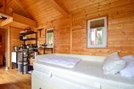 Urlaub Ferienhaus Tiny House Strandwagen mit Terrasse